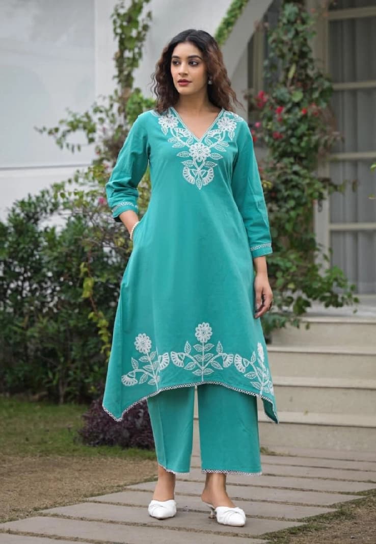 Women's Blue Formal Co-ords Set