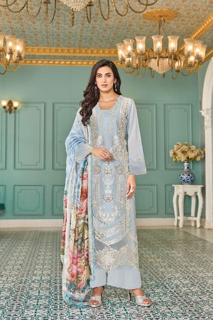 Women's Blue Festive Kurta Set