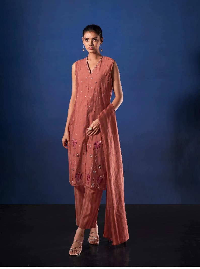 Women's Red Formal Co-ords Set