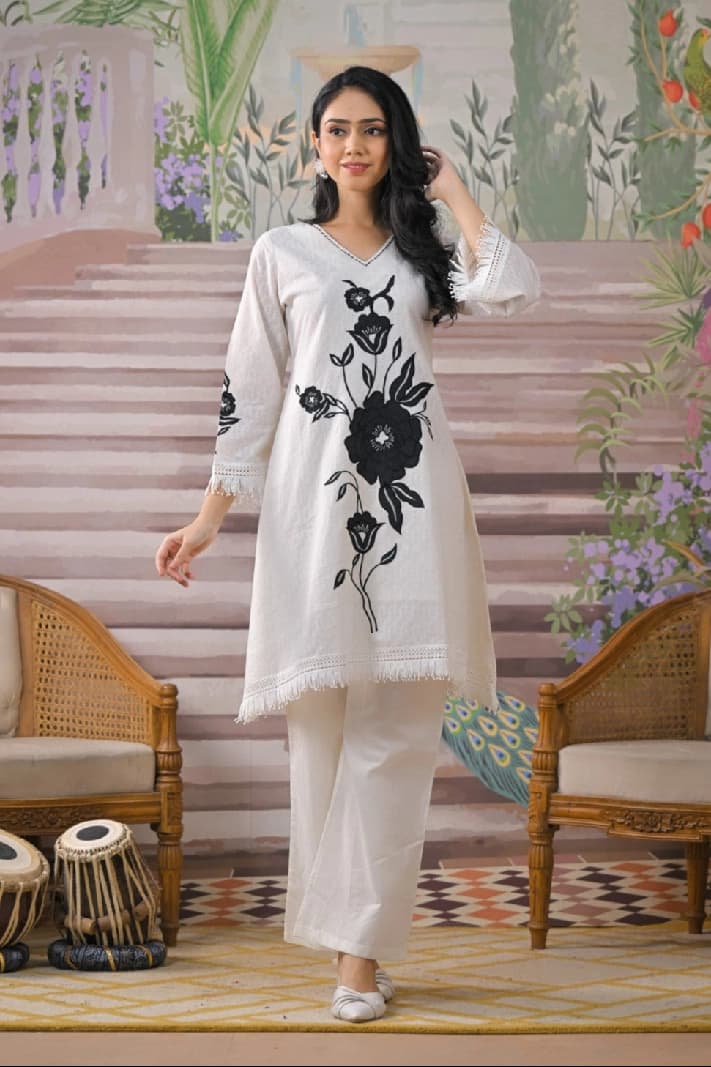 Women's White Formal Co-ords Set