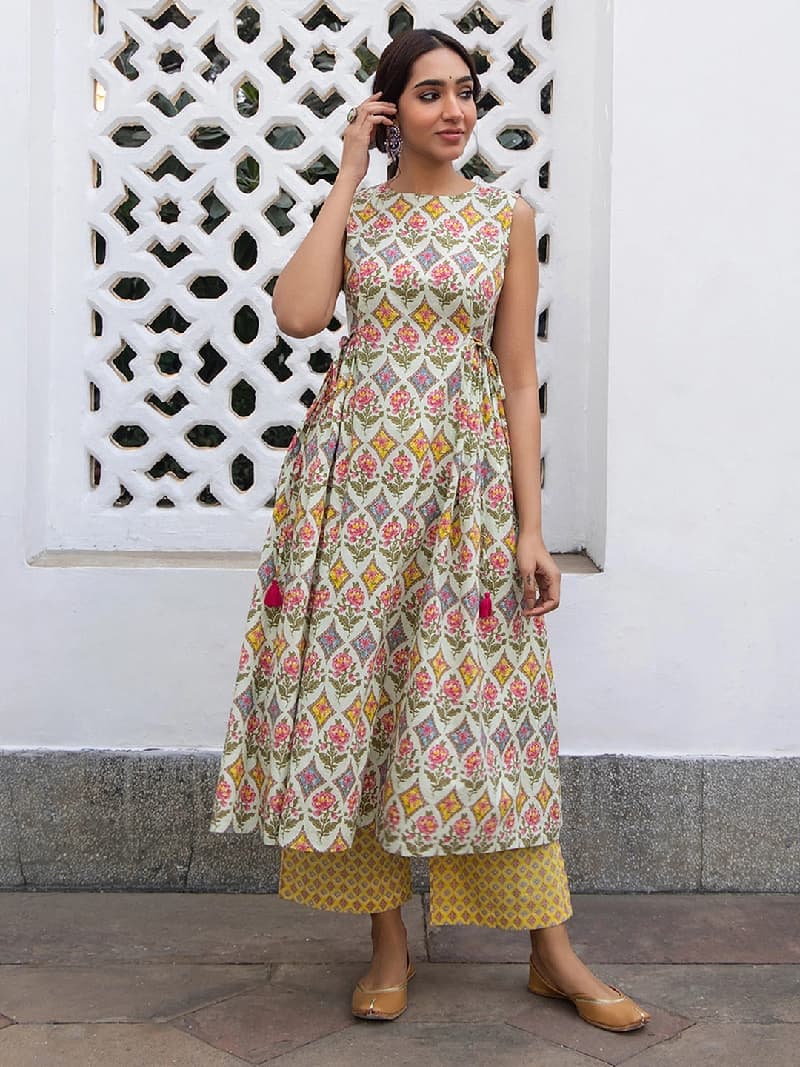 Women's Multicolor Festive Kurta Set