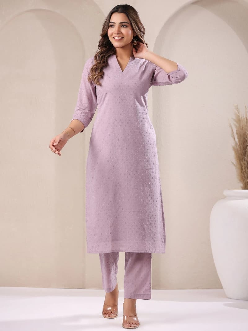 Women's Purple Casual Co-ords Set