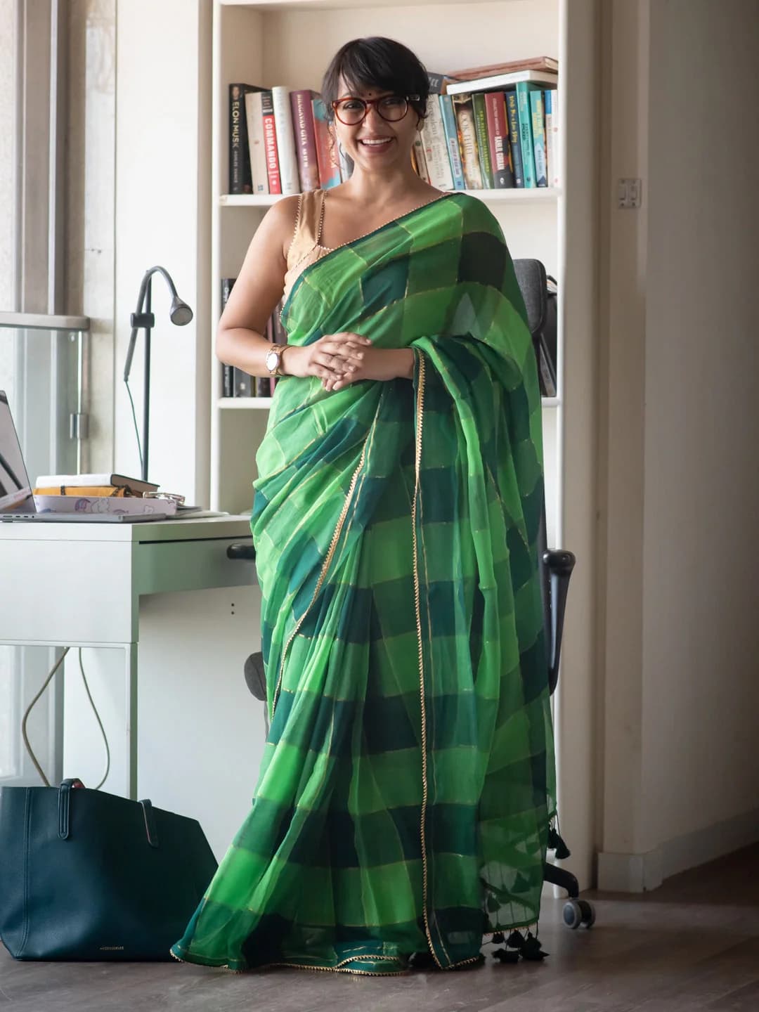 Women's Green Casual Saree