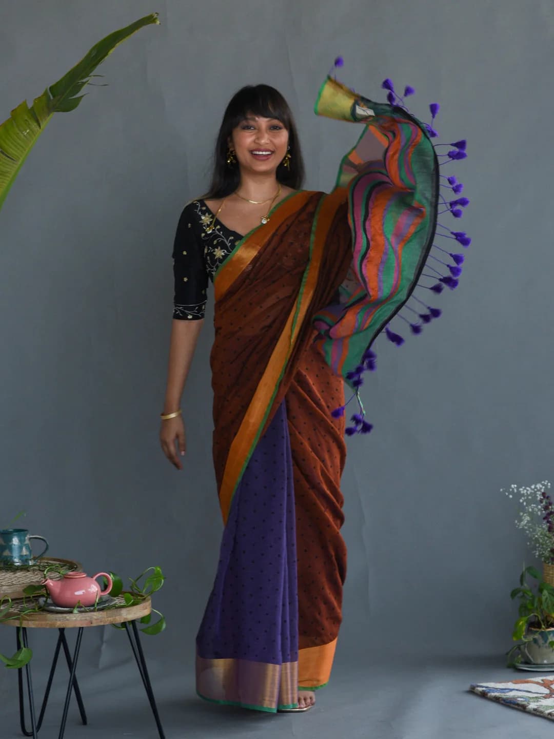 Women's Multicolor Festive Saree