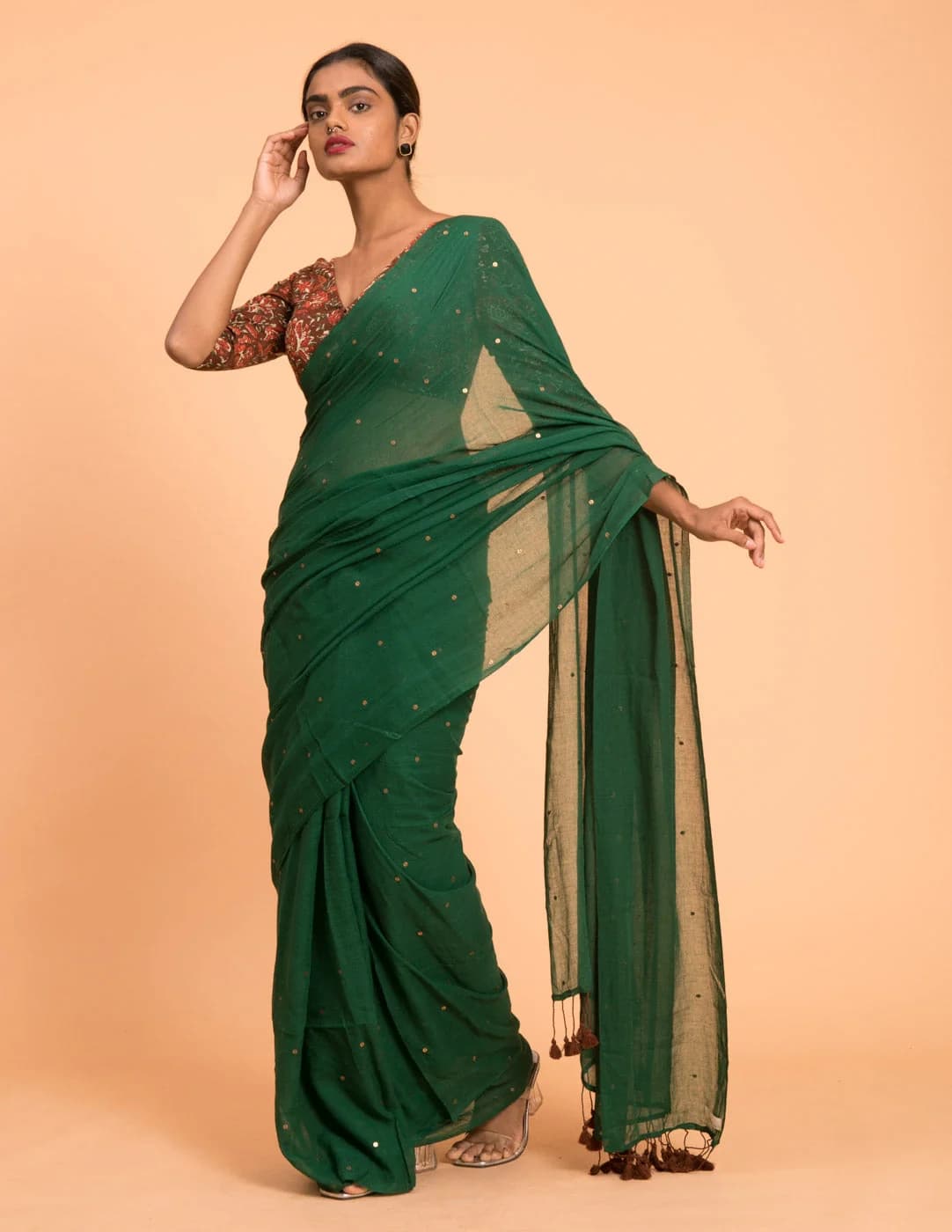 Women's Green Casual Saree