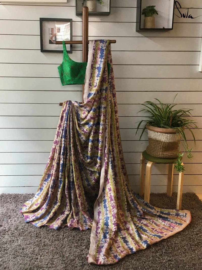 Women's Multicolor Festive Saree