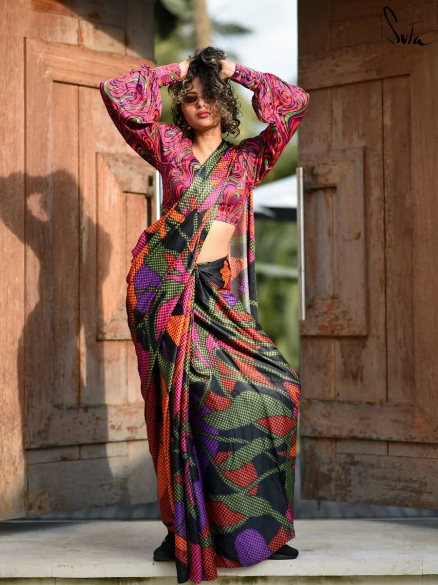 Women's Multicolor Casual Saree