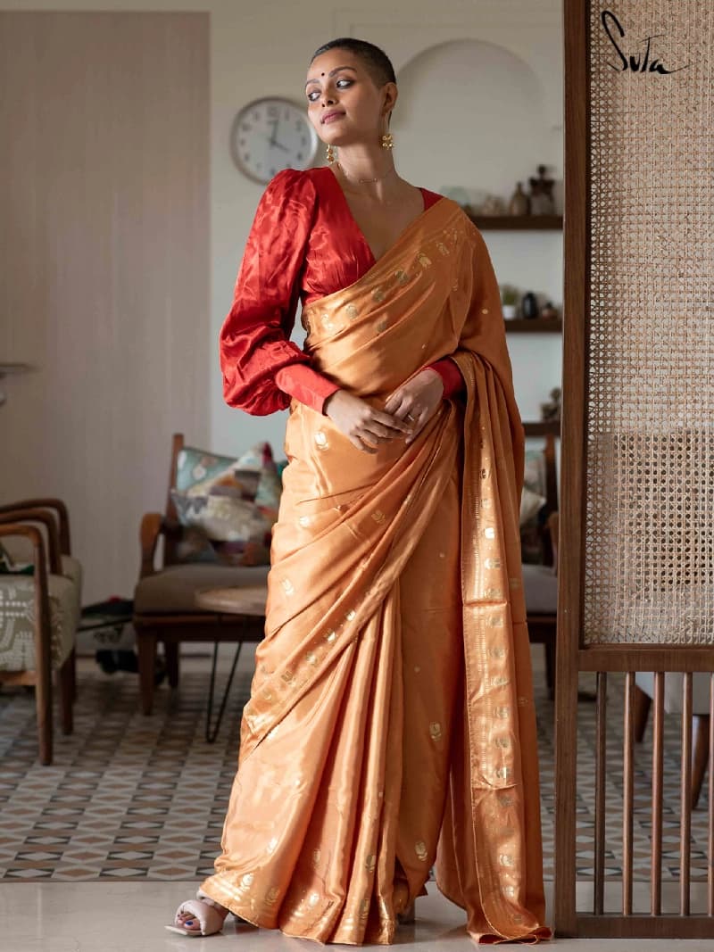 Women's Yellow Casual Saree