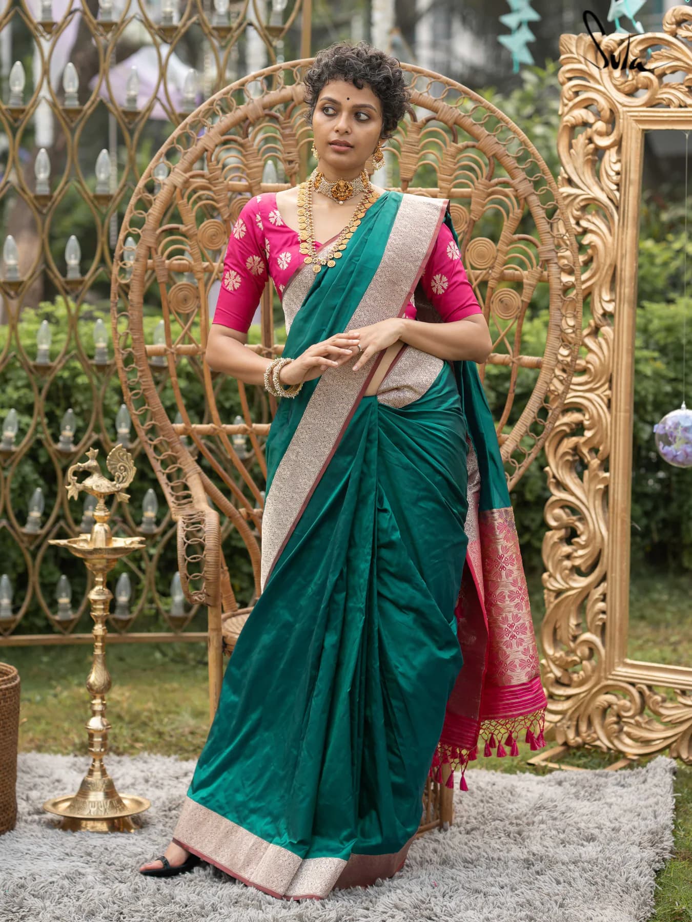 Women's Multicolor Festive Saree
