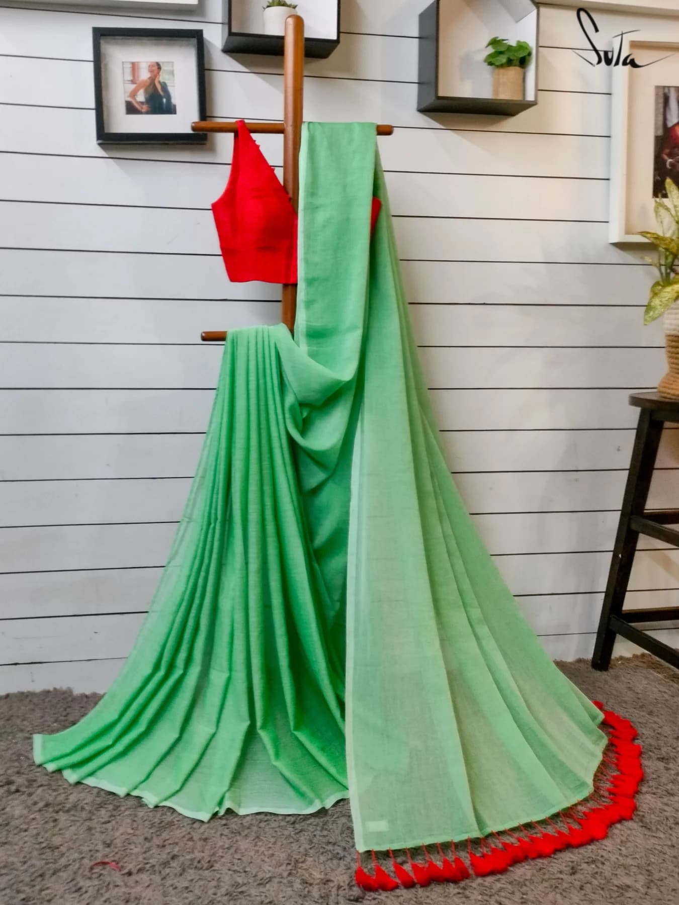 Women's Green Casual Saree