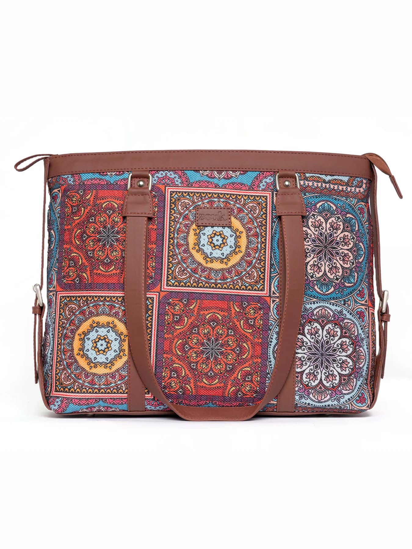 Women's Multicolor Vegan Leather Finish Shoulder Bag - 13.8L