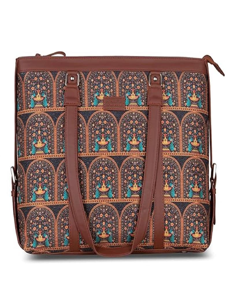 Women's Multicolor Vegan Leather Finish Shoulder Bag - 13.8L