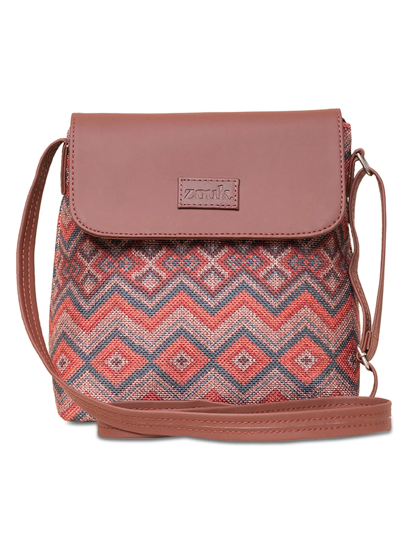 Women's Multicolor Vegan Leather Finish Sling Bag - 5.6L