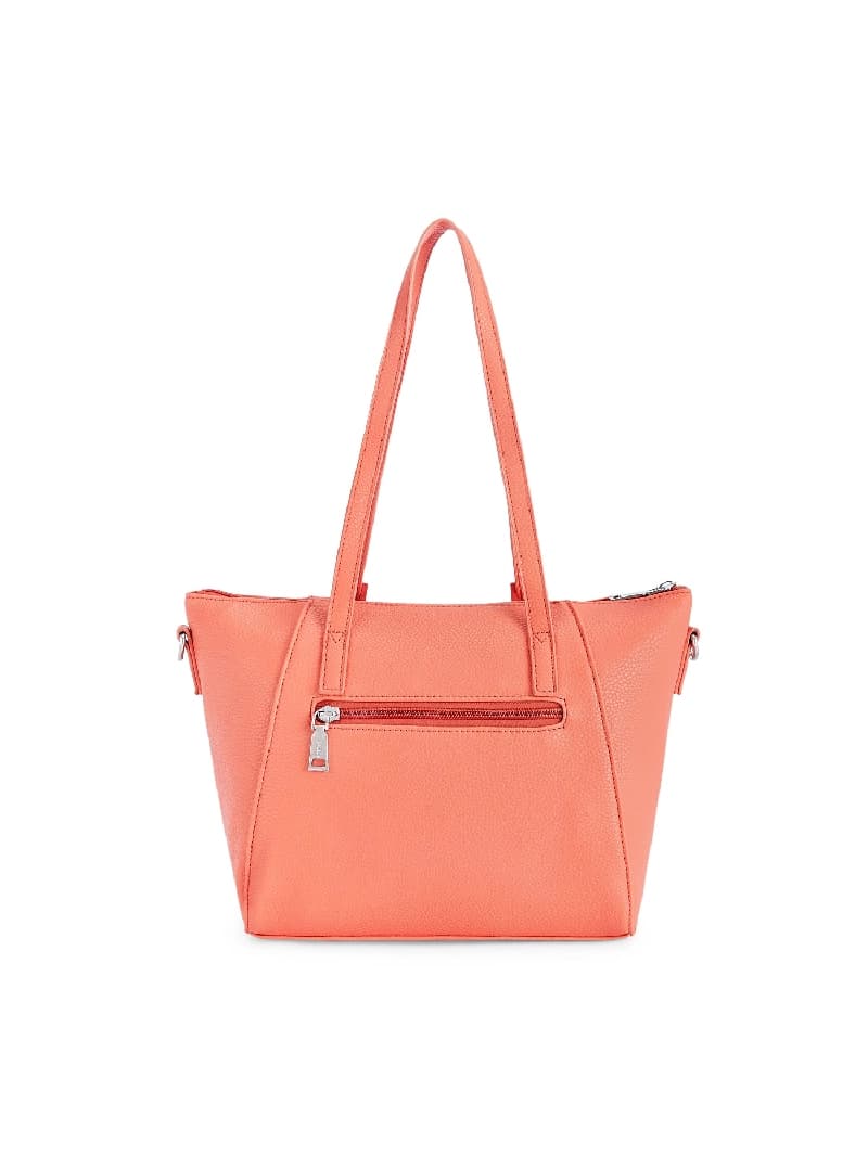 Women's Coral Faux Leather Satchel Handbag 13L