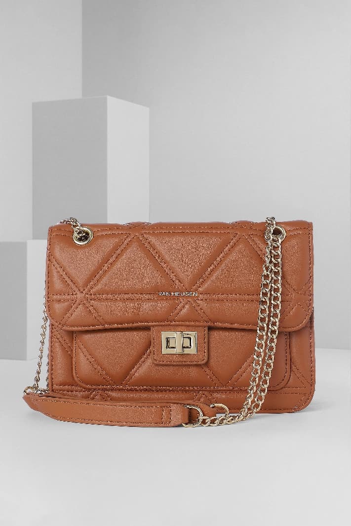 Women's Brown Casual Sling Bag