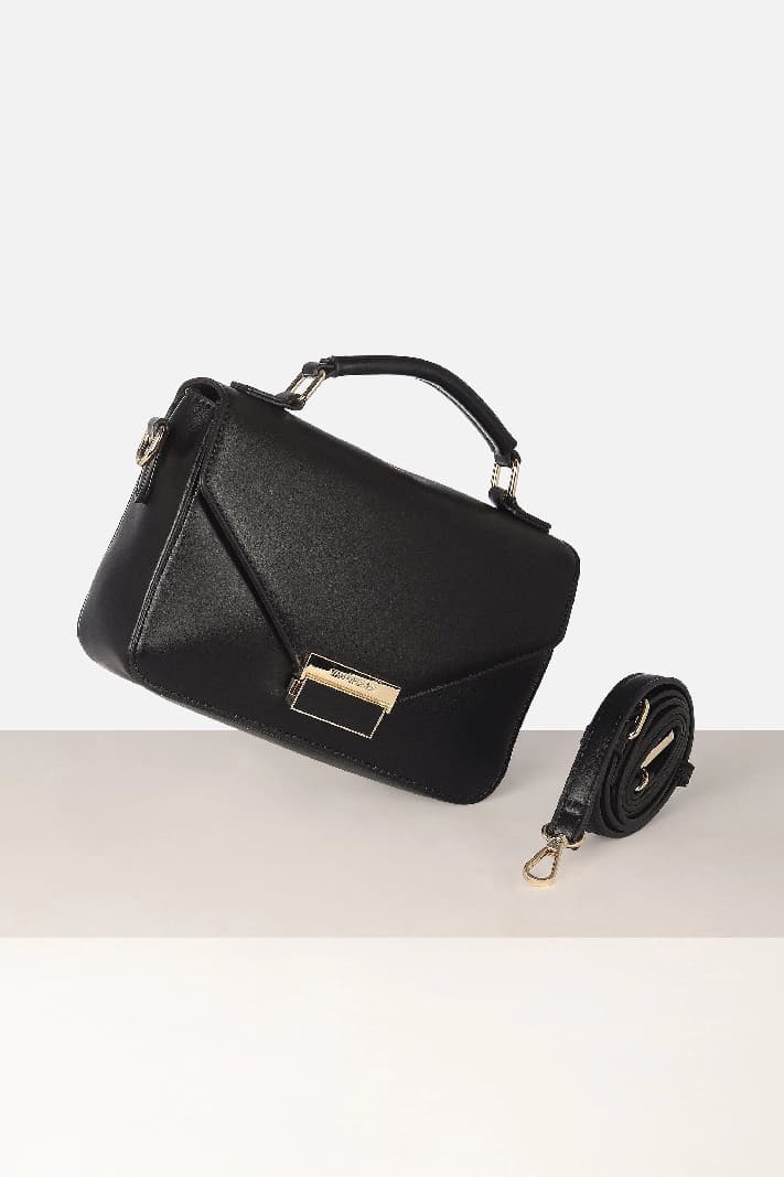 Women's Black Casual Sling Bag