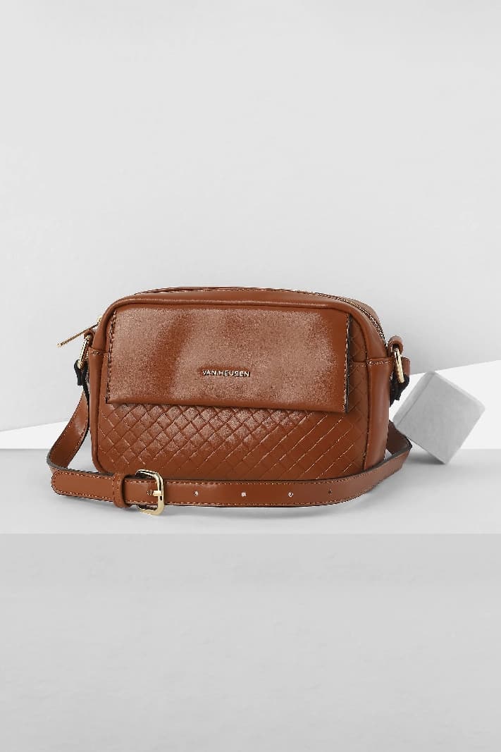 Women's Brown Casual Sling Bag