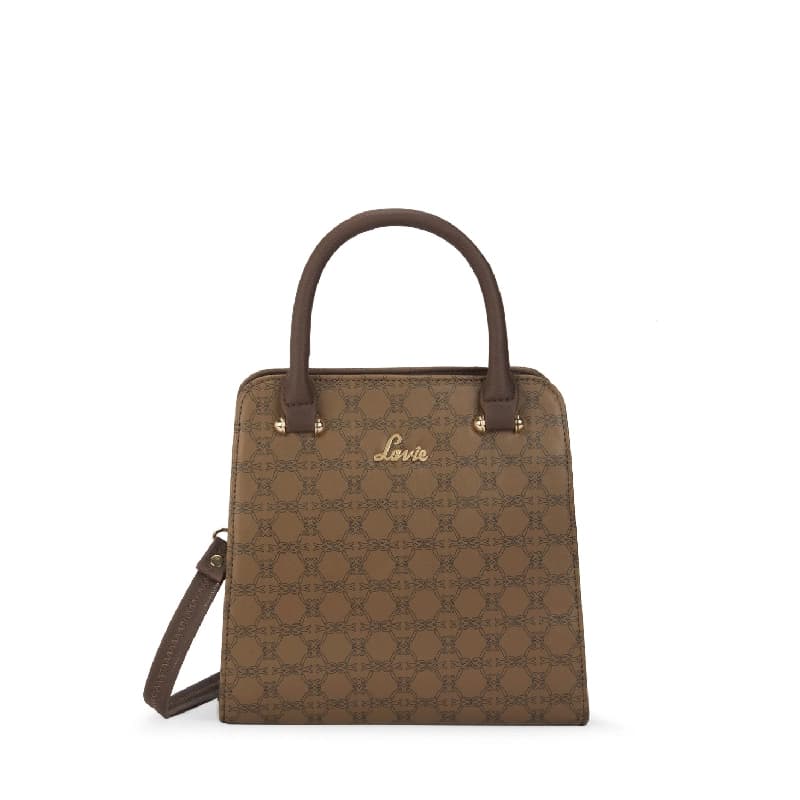 Women's Khaki Casual Printed Satchel