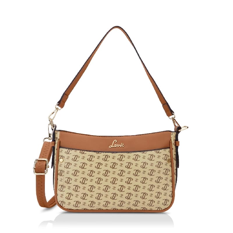 Women's Beige Casual Printed Hobo Bag