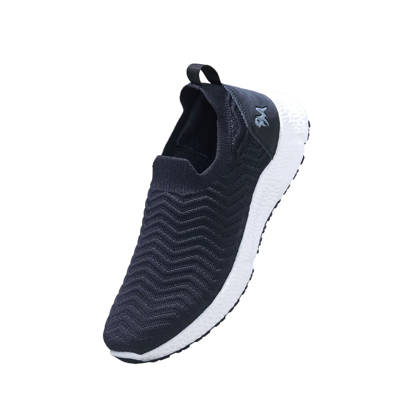 Women's Black Flow Weave Slip On Sneakers
