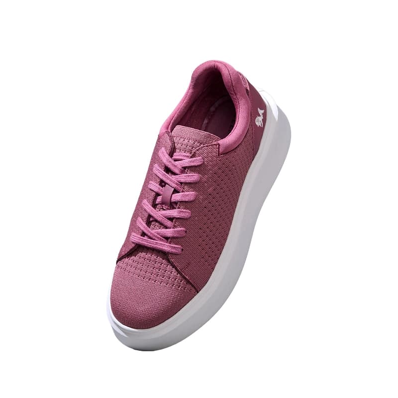 Women's Rose and Ivory Chunky Lace Ups Sneakers