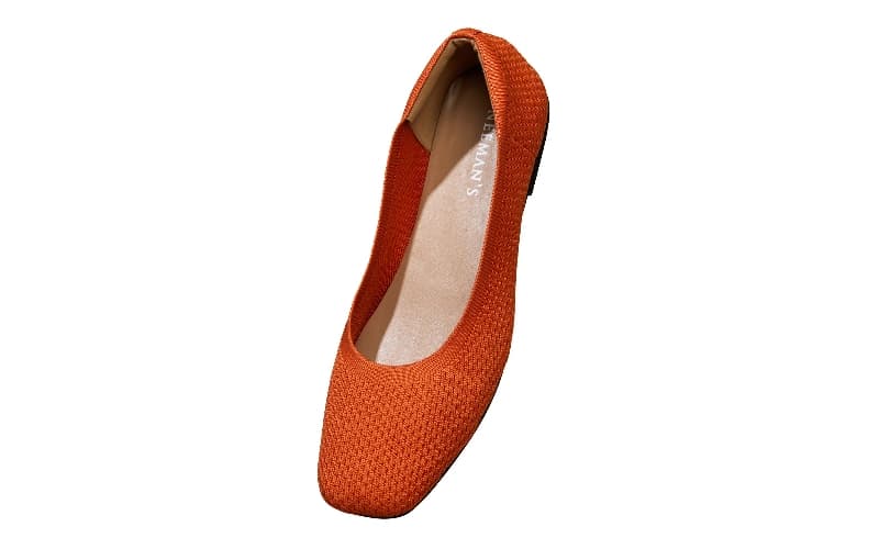 Women's Apricot Plush Square Flats