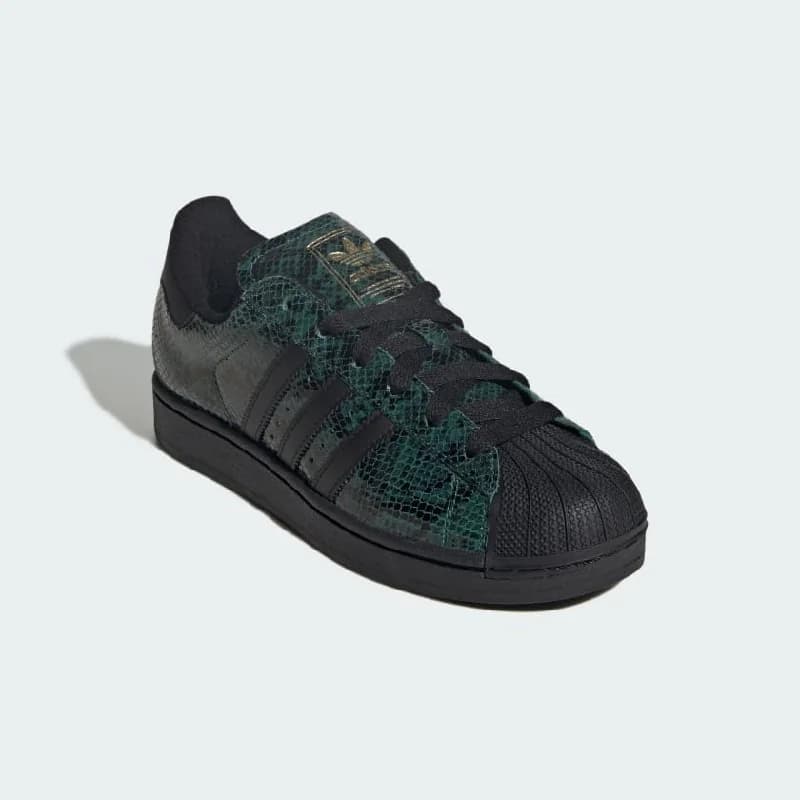 Women's Green Superstar II W Lace-Up Sneakers