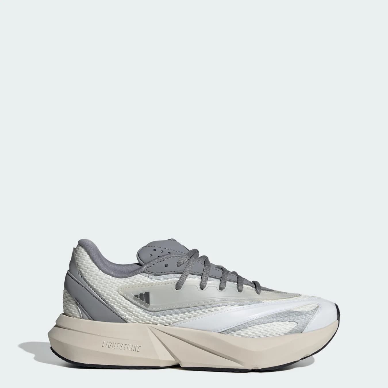 Women's White Light Blaze Lace-Up Running Shoes