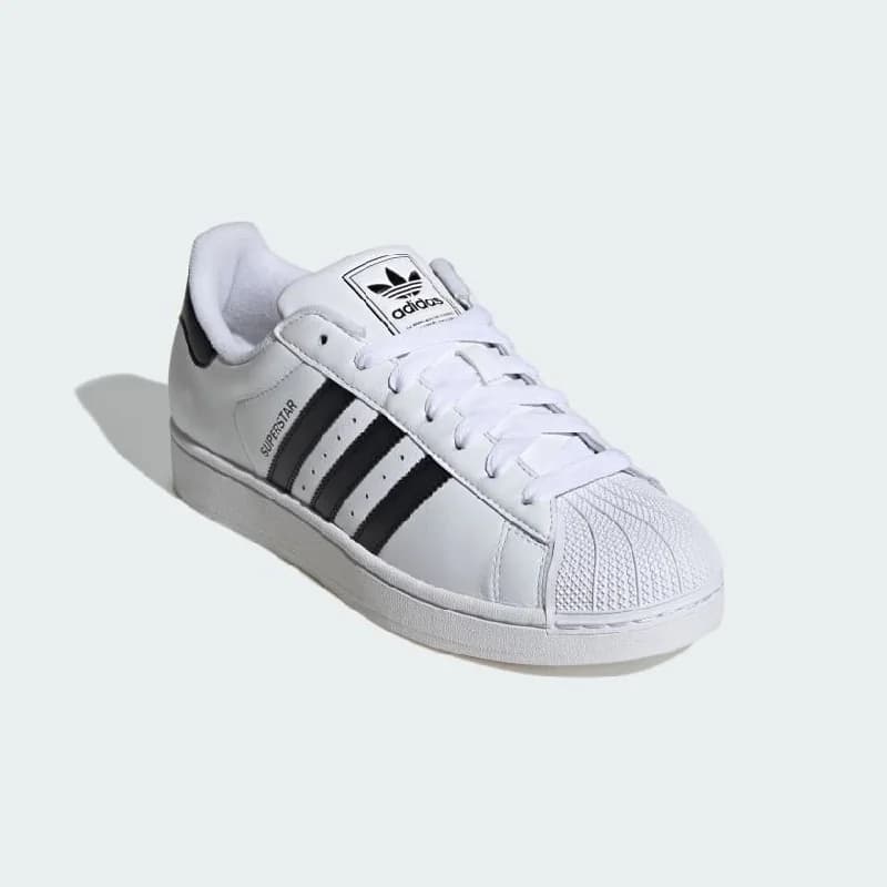 Men's White Superstar Ii Lace-Up Sneakers
