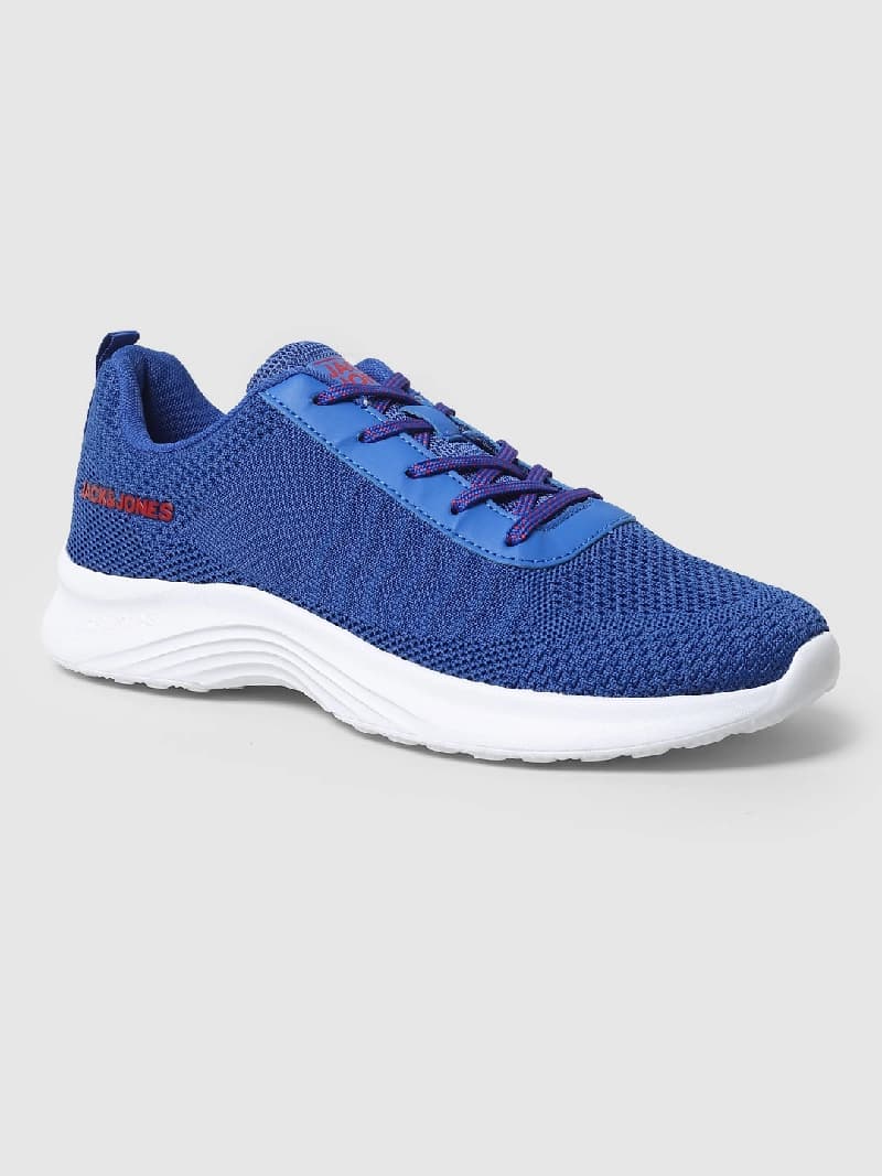 Men's Blue Casual Solid Sneakers