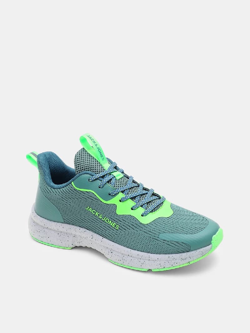 Men's Green Casual Solid Sneakers