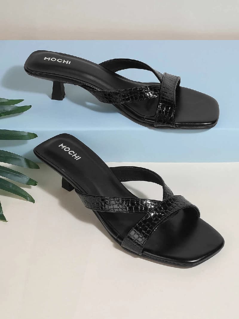 Women's Black Casual Flip Flops Sandals