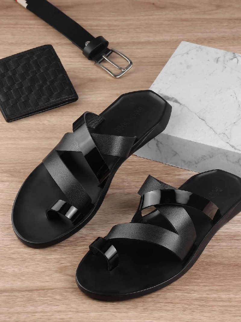 Men's Black Casual Sandals