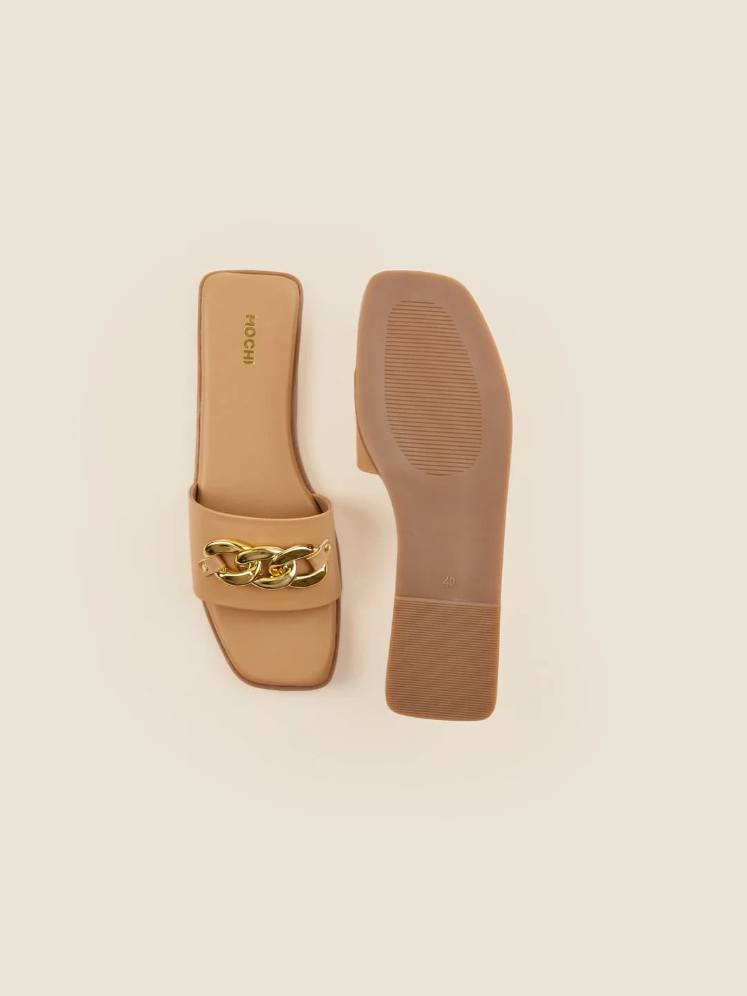 Women's Beige Smart Sandals