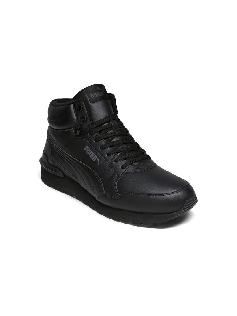 Unisex Black Casual ST Runner v4 Mid Sneaker