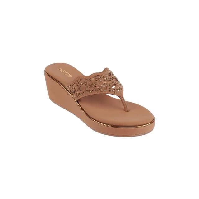 Women's Brown Party Wear Sandals