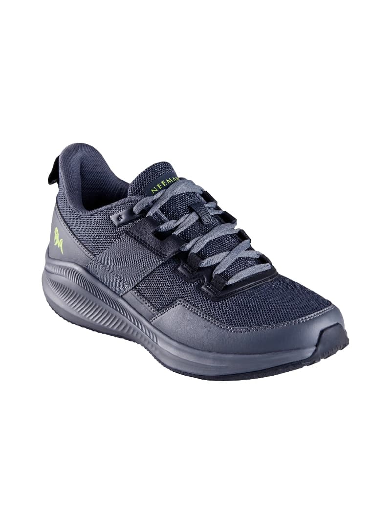 Men's Grey and Black Exuberants Walking Sneakers