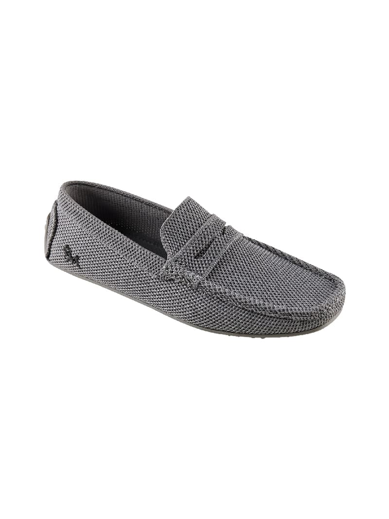 Men's Steel Grey Knit Loafers