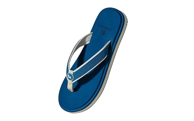 Men's Blue Eco Fluffy Orthopedic Flip-Flops
