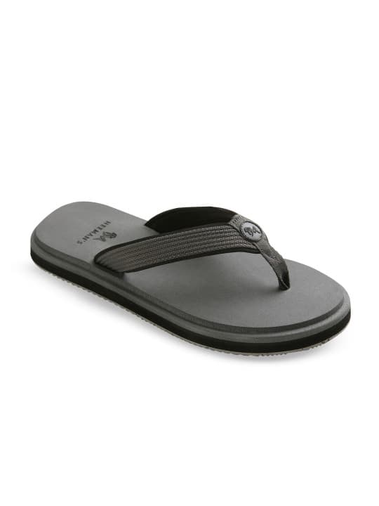 Men's Grey Eco Fluffy Orthopedic Flip-Flops
