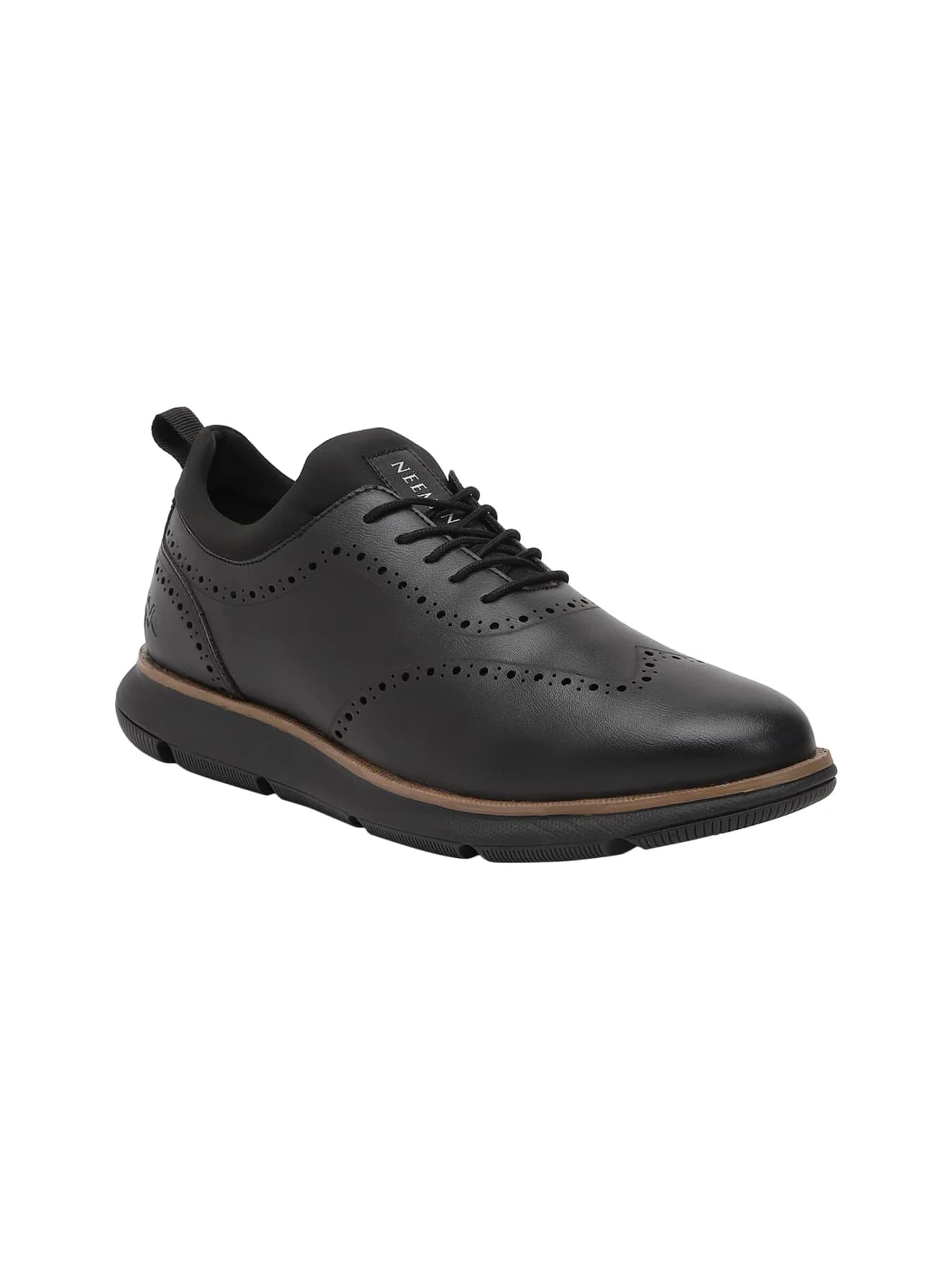 Men's Black Crossover Brogues Casual Shoes