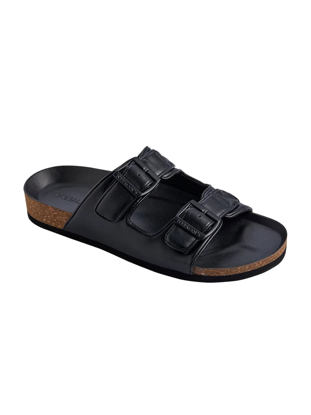 Men's Black Cork Casual Sandals