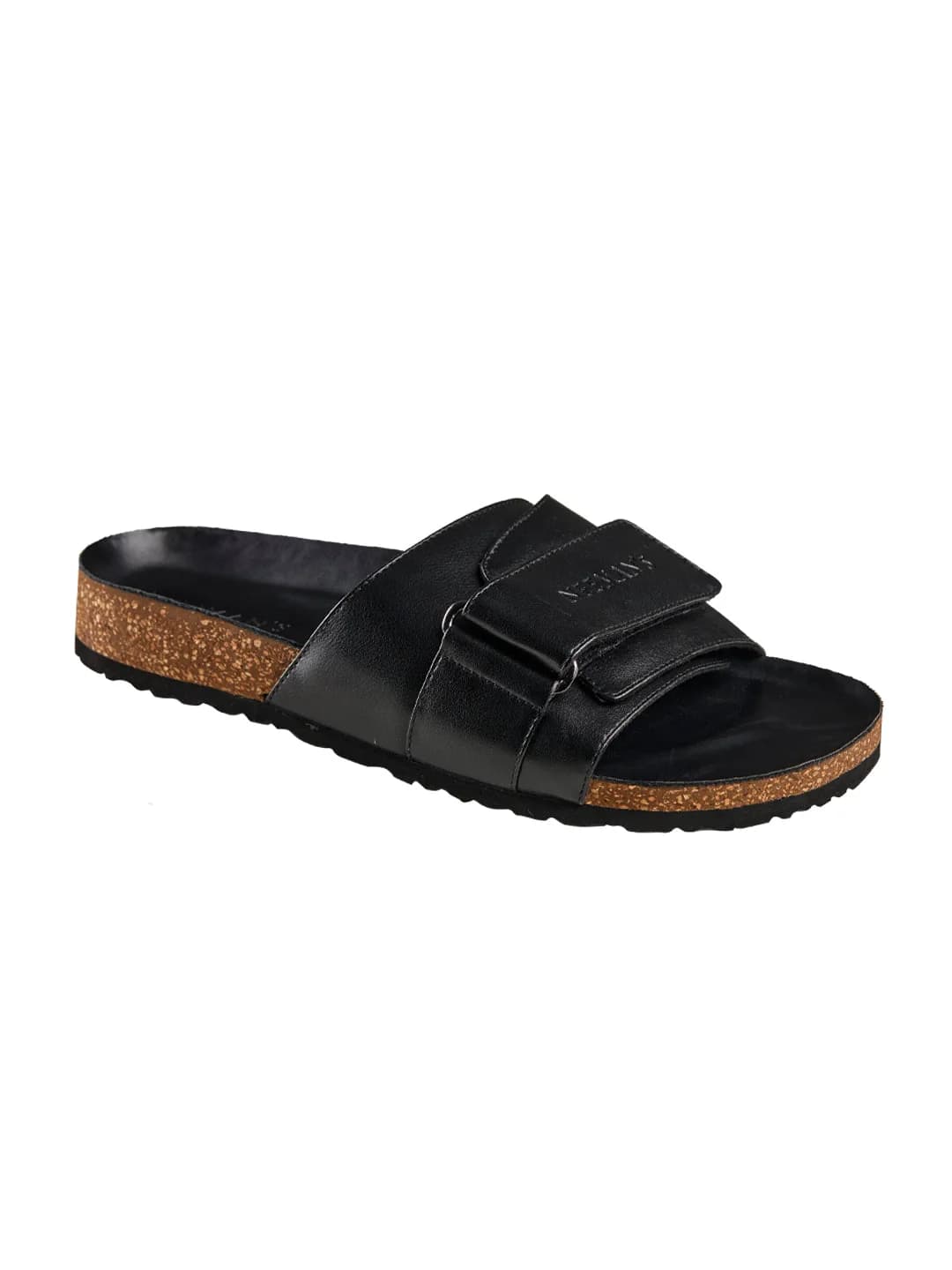 Men's Black Cork Casual Slides