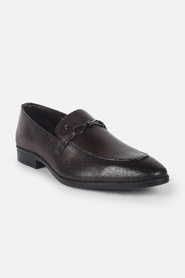 Men's Brown Formal Solid Loafers