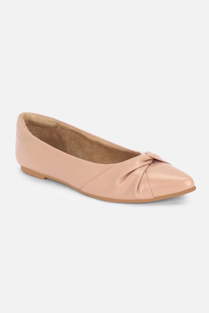 Women's Pink Casual Solid Ballet