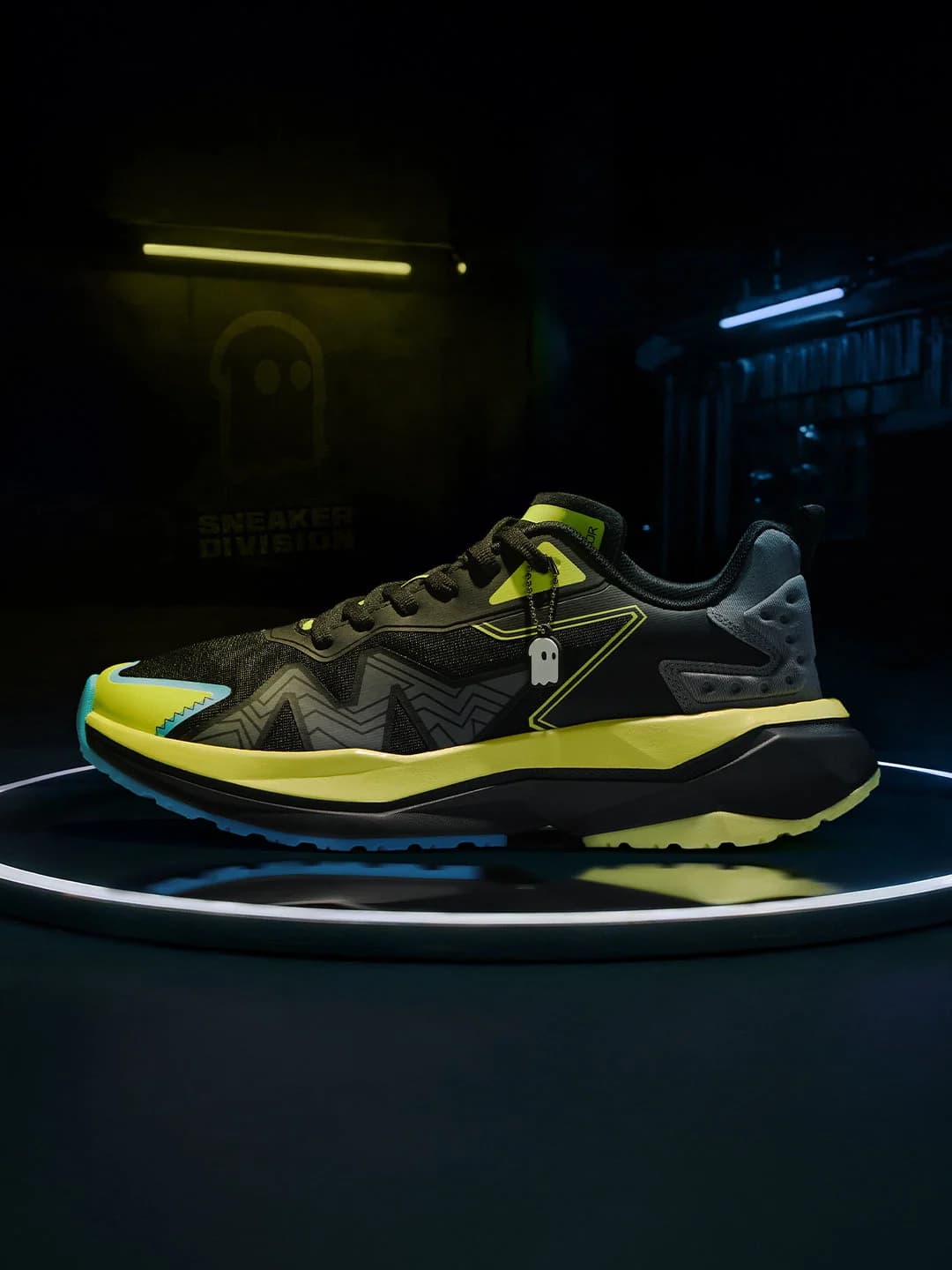 Men's Black Casual Colourblock Sneakers