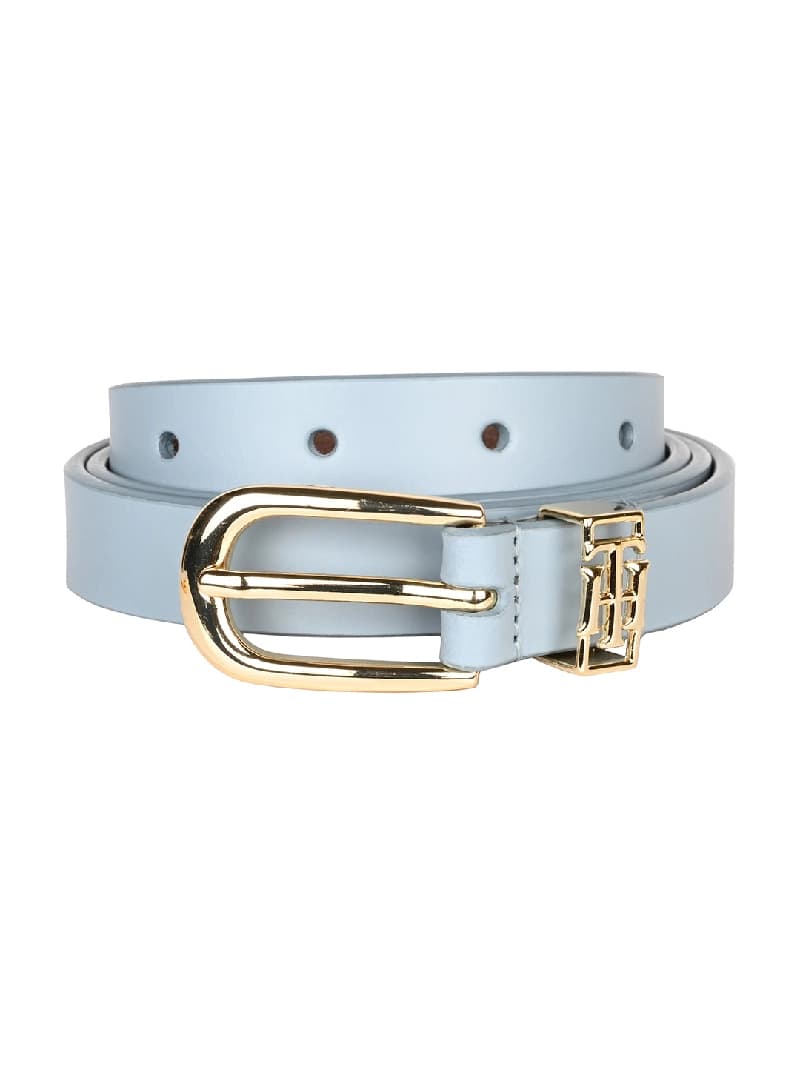 Women's Powder Blue Casual Leather Belt