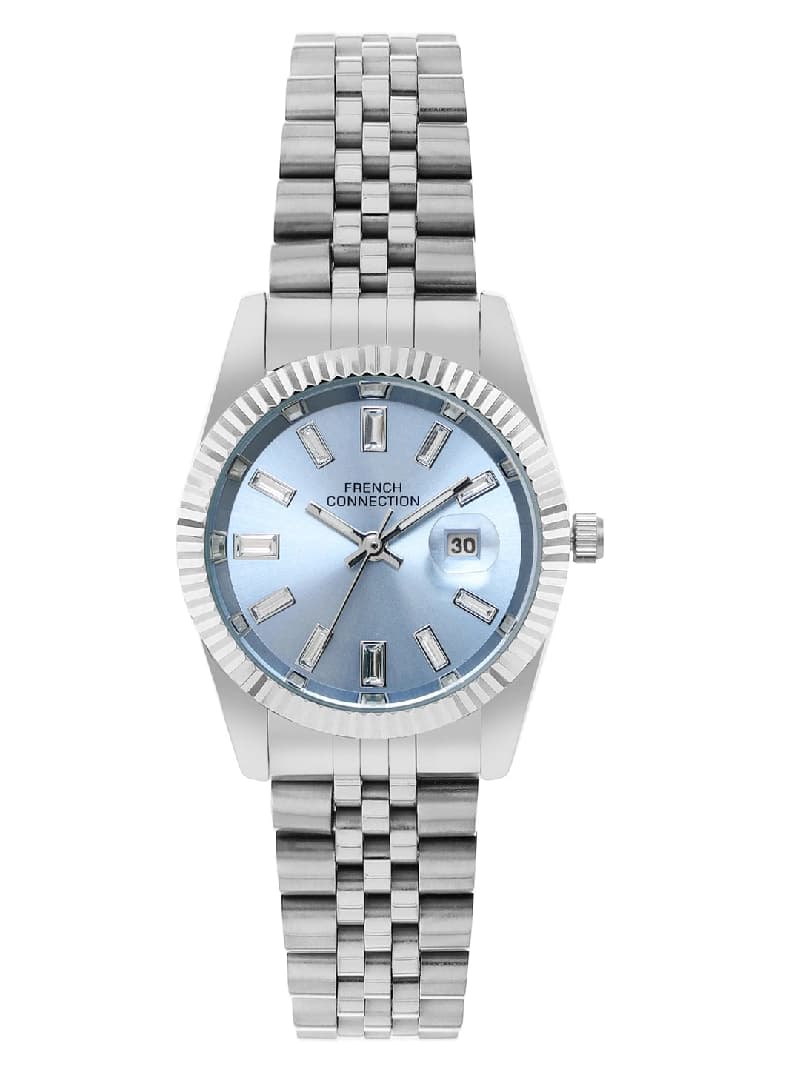 Women's Blue Alloy Round Analogue Watch