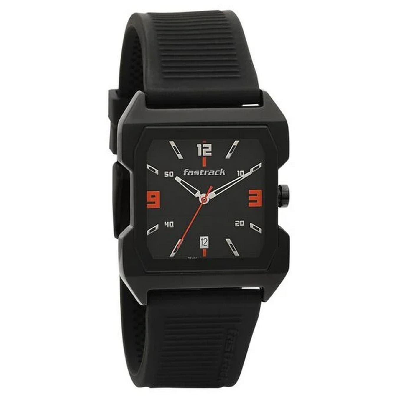 Men's Casual Black Square Dial Watch - NT1474NP01