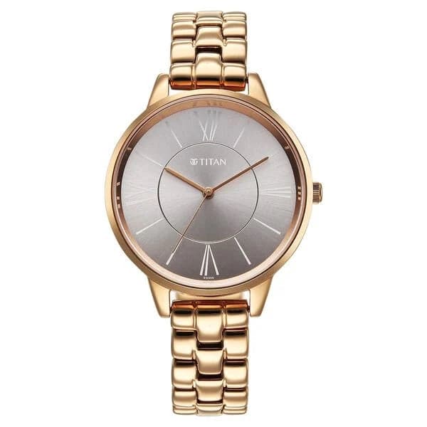 Women's Workwear Grey Round Dial Watch - 2648WM10